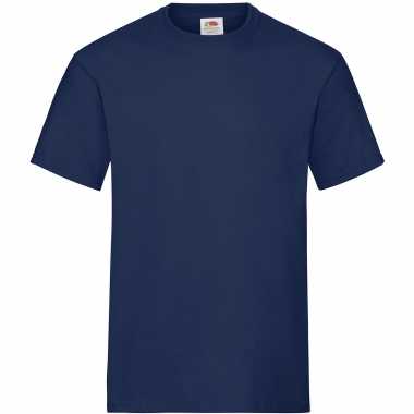 3-pack maat 2xl - donkerblauwe/navy t-shirts met ronde hals 195 gr vo
