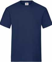 3 pack maat s donkerblauwe navy t shirts met ronde hals 195 gr voor heren