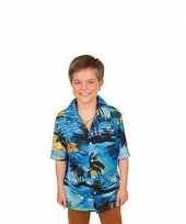 Carnaval verkleed shirt blauw voor jongens