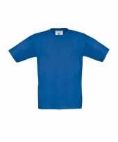 Kleding kinder t shirt kobalt blauw