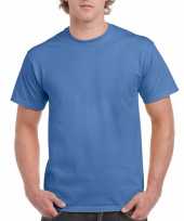 Voordelig iris blauw t shirt voor volwassenen